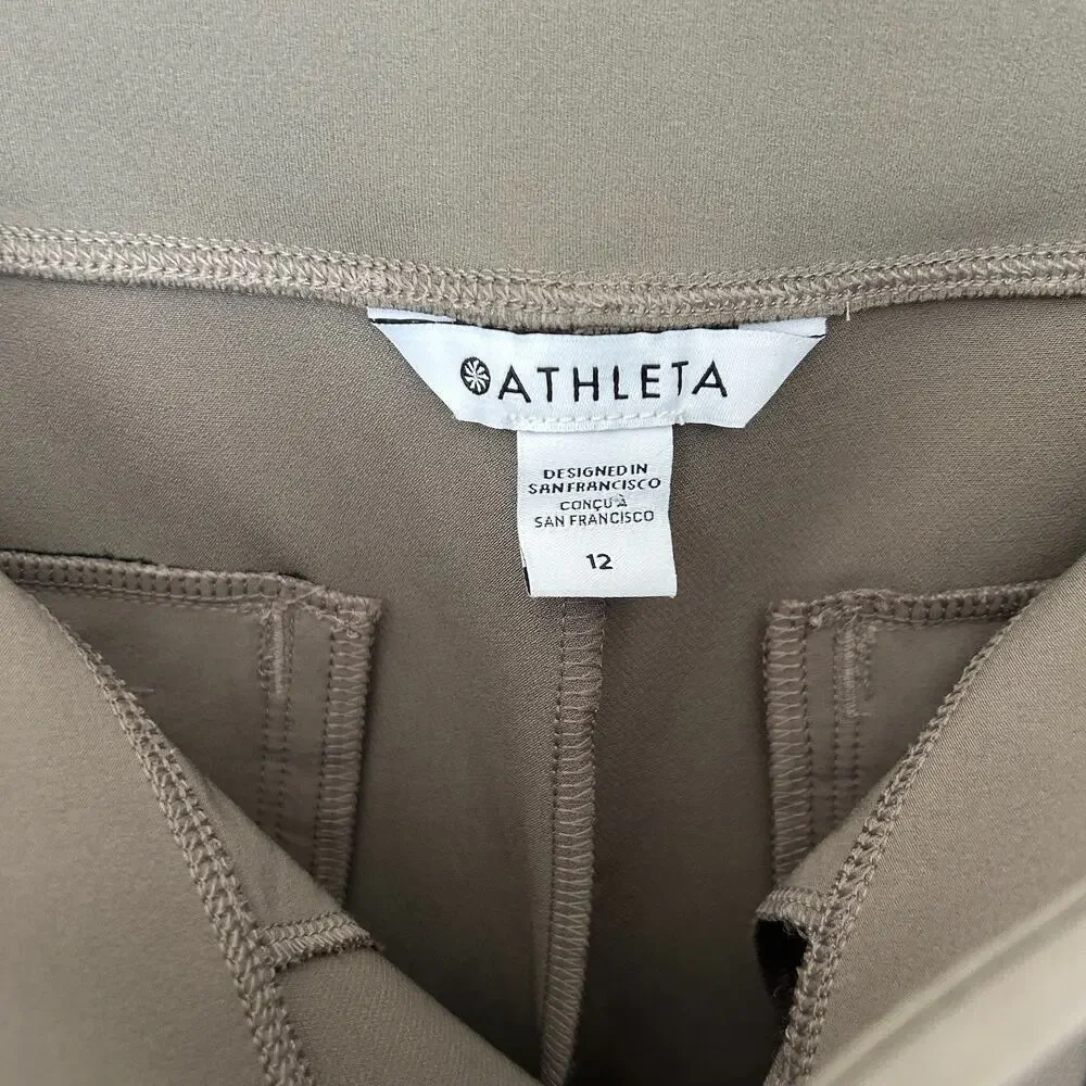 Athleta Women’s Endless High Rise Pant - Aspen Olive Size 12 NWT - Picture 3 of 4